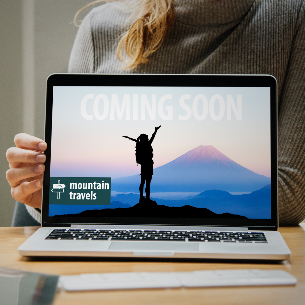 coming soon page for mountain travels website